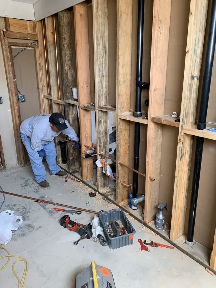Commercial rough-in plumbing for Commercial Plumbing in Natick